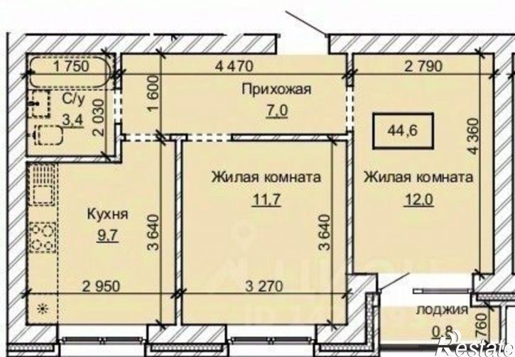 2-комн квартира в новом доме ул Анатолия, 304б,  д. 304б