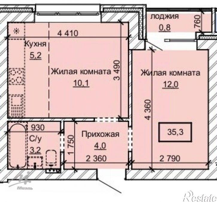 2-комн квартира в новом доме ул Анатолия, 304б,  д. 304б