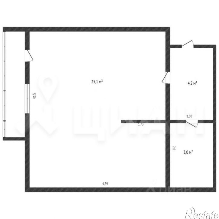 1-комн квартира улица Шукшина, 22,  д. 22