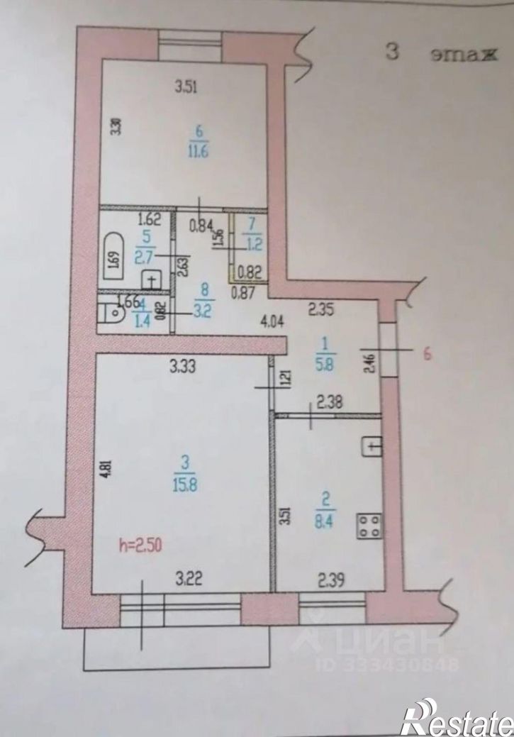 2-комн квартира улица Бехтерева, 5,  д. 5
