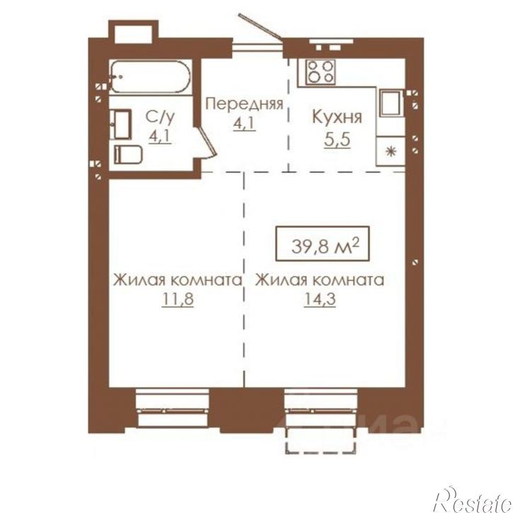 2-комн квартира в новом доме ул Островского, 173Б,  д. 173Б