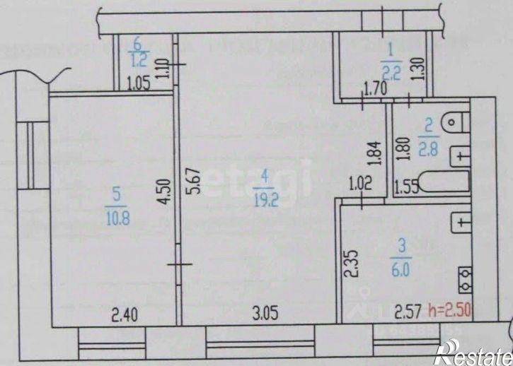 2-комн квартира ул Новосибирская, 18,  д. 18