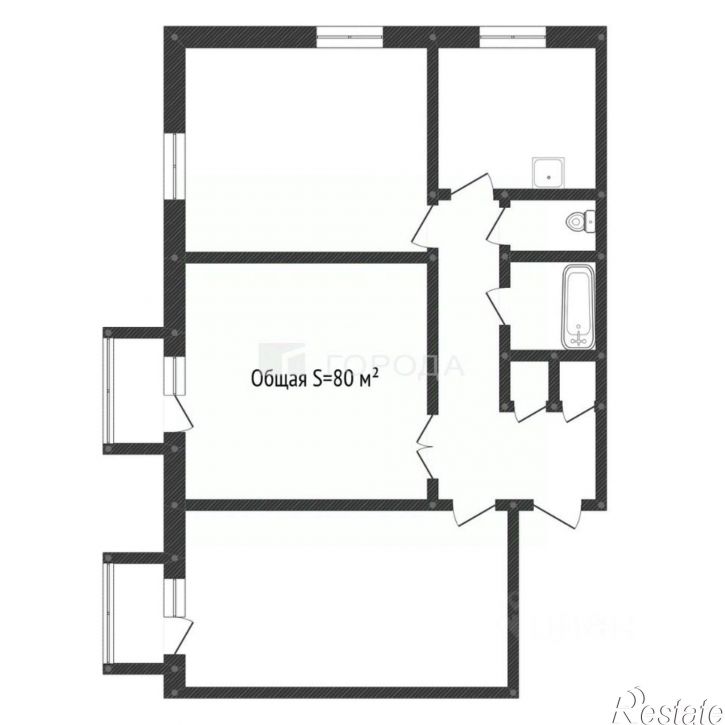 3-комн квартира ул Профинтерна, 9,  д. 9
