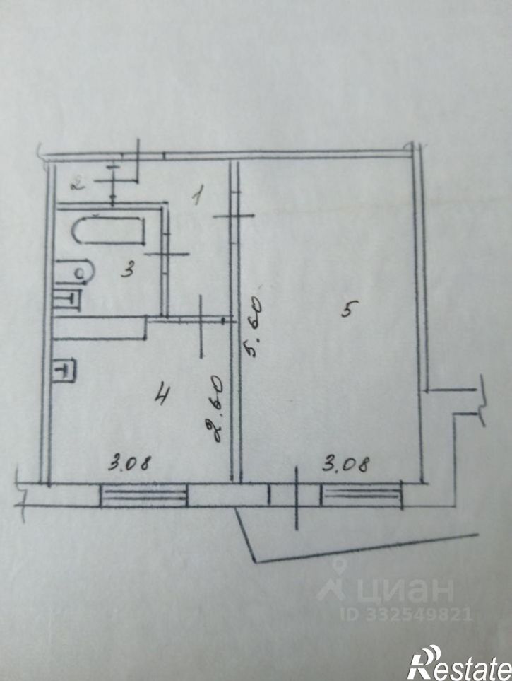 1-комн квартира ул Матросова, 10,  д. 10