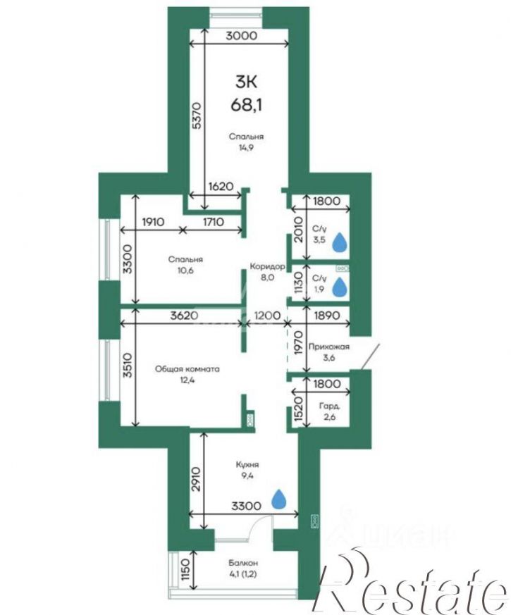 3-комн квартира Просторная улица, 390 к1,  д. 390 к1
