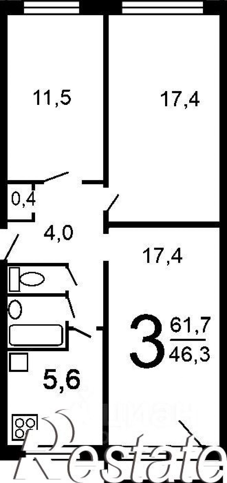 3-комн квартира Павловский тракт, 78А,  д. 78А