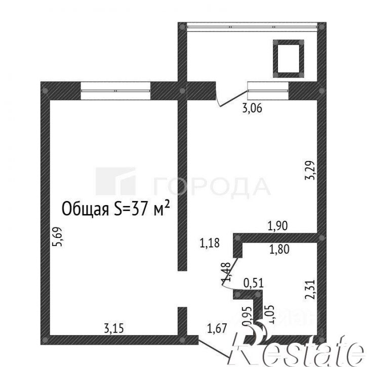 2-комн квартира Павловский тракт, 307 к5,  д. 307 к5