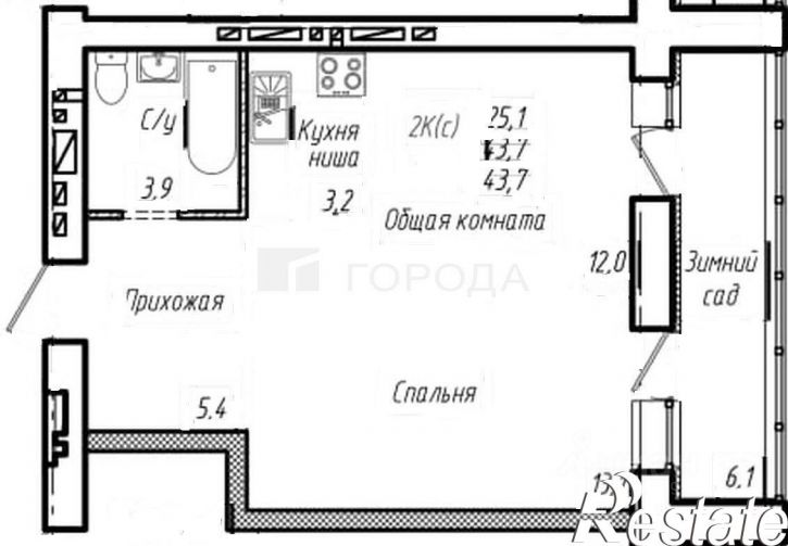 2-комн квартира в новом доме улица Смирнова, 98,  д. 98