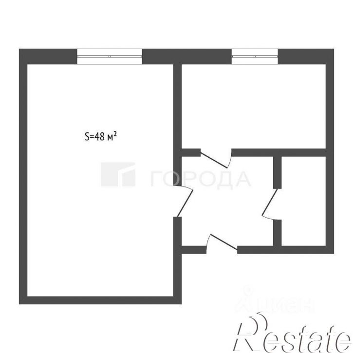 1-комн квартира Партизанская улица, 21А,  д. 21А