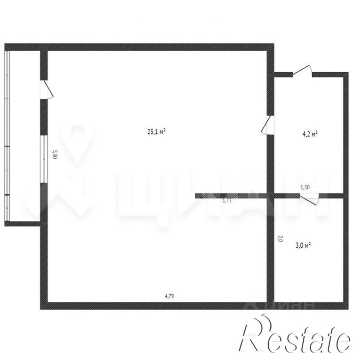1-комн квартира Лазурная улица, 36,  д. 36