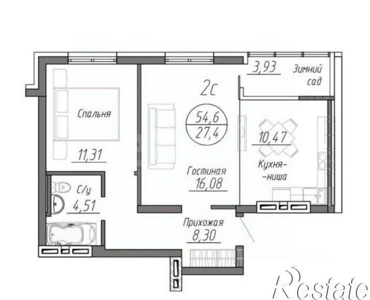 2-комн квартира Красноармейский проспект, 61Б,  д. 61Б