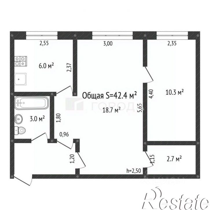2-комн квартира Комсомольский проспект, 91,  д. 91