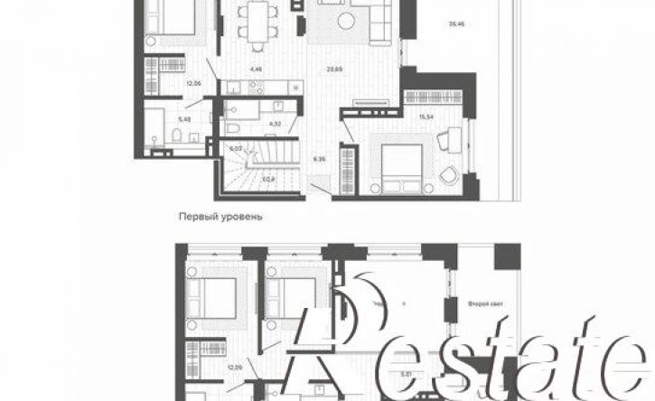 5-комн квартира в новом доме улица Сизова, 35 к2,  д. 35 к2