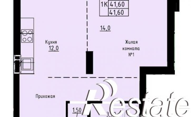1-комн квартира в новом доме улица Димитрова, 150,  д. 150