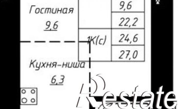 1-комн квартира улица Чернышевского, 189 к1,  д. 189 к1