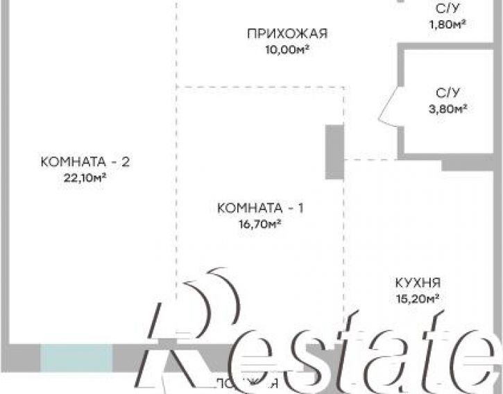 2-комн квартира в новом доме Пролетарская улица, 101А,  д. 101А