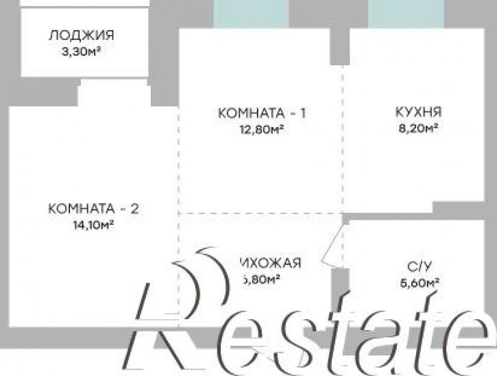 2-комн квартира в новом доме Пролетарская улица, 101А,  д. 101А