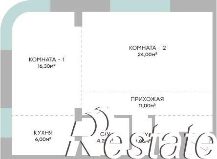 2-комн квартира в новом доме Пролетарская улица, 101А,  д. 101А
