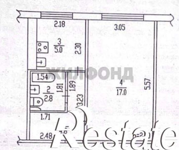 1-комн квартира Солнечная Поляна улица, д.5к2