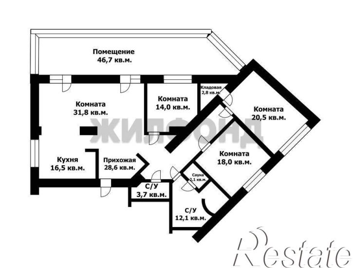 4-комн квартира Профинтерна улица, д.38А